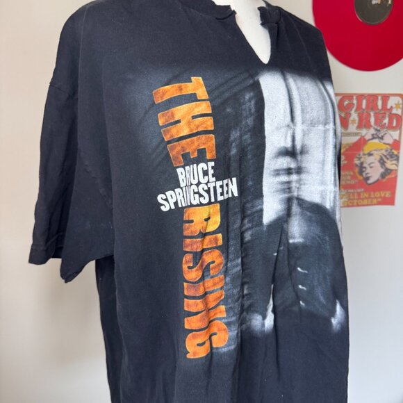 Bruce Springsteen The Rising Concert Band Black, White, and Orange Graphic Tee - Picture 10 of 13